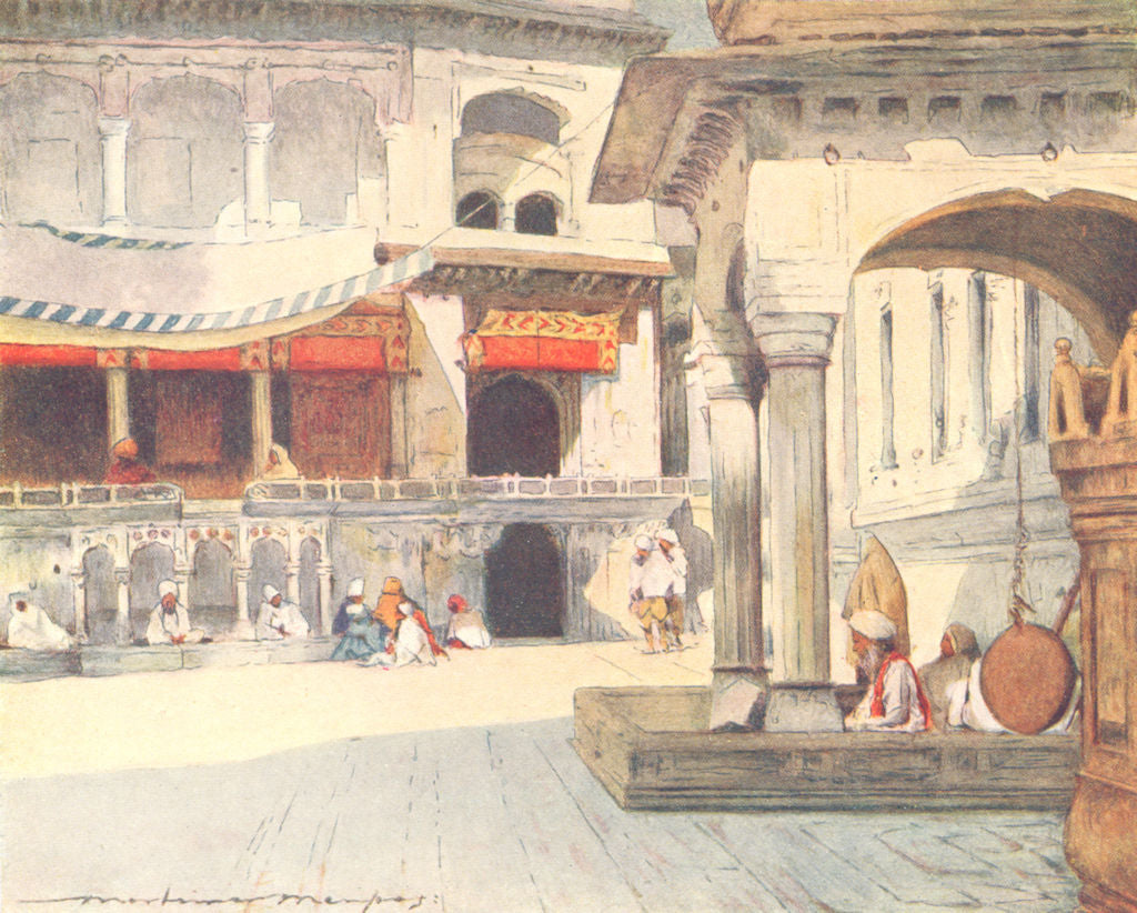 INDIA. Temple of Amritsar 1905 old antique vintage print picture